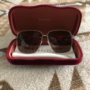 Gucci 61mm Oversized Square Sunglasses
